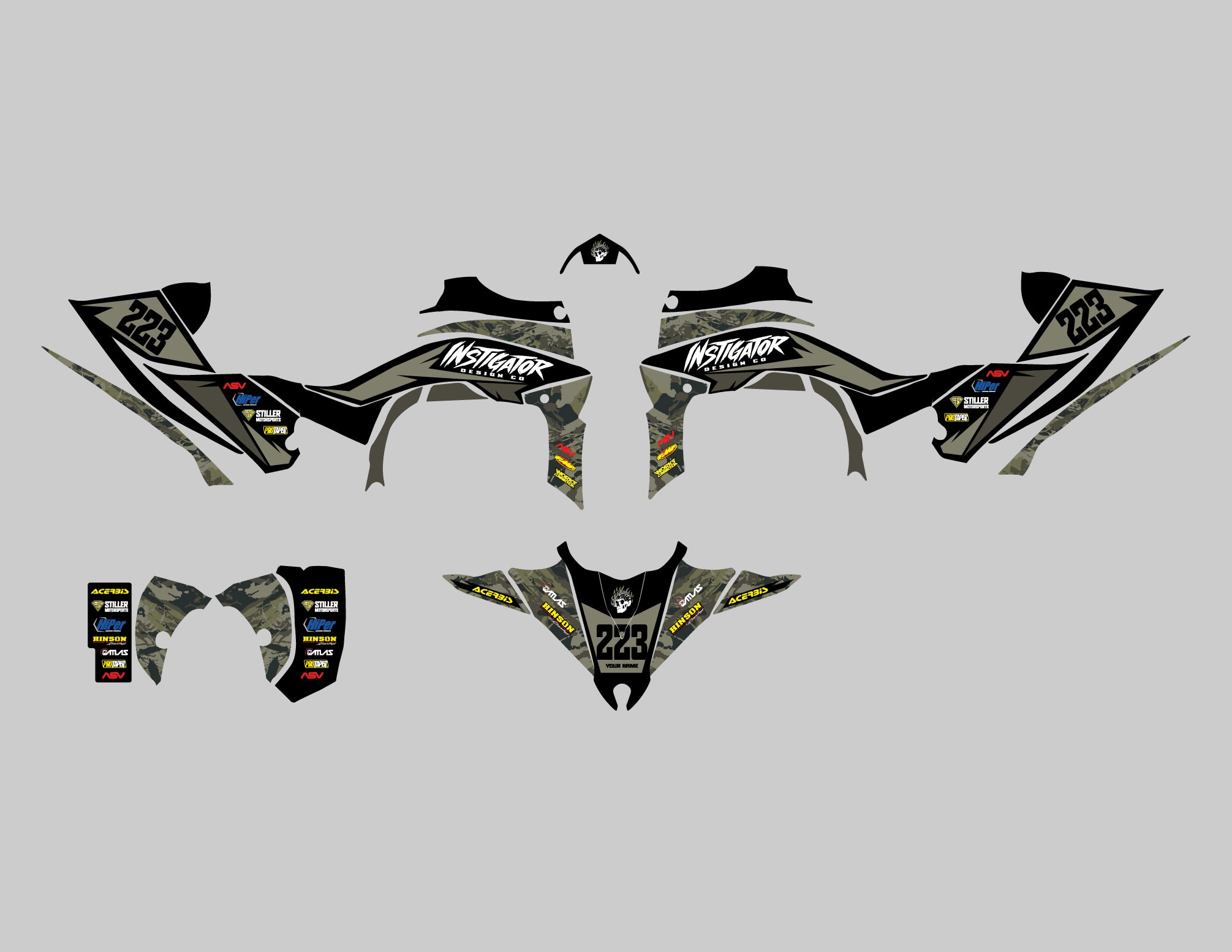 Glitch Graphics Kit for Yamaha