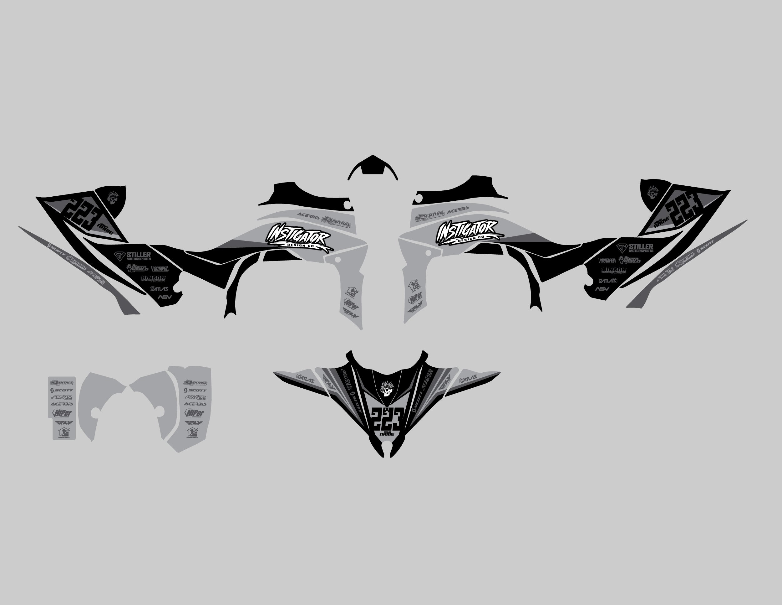 Slate Graphics Kit for Yamaha