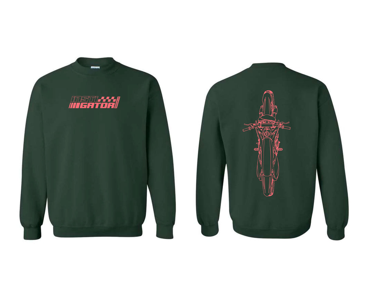 Green/Pink Crewneck